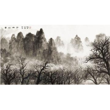 黄德有国画山水梦幽山云字画之家