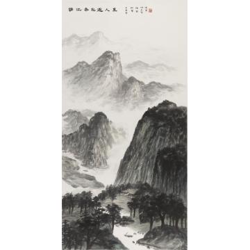 黄德有国画山水锦江春色逐人来字画之家