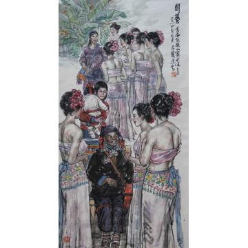 易洪斌国画人物无题字画之家