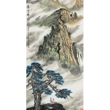 王林森国画人物春云律动图字画之家