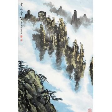 王林森国画山水黄山云天字画之家