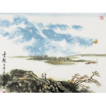 王林森国画人物童趣字画之家