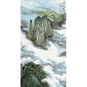 王林森国画山水守望蓝天字画之家