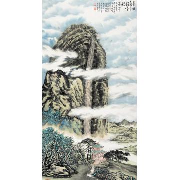 王林森国画山水翠微矗立恰丰碑字画之家