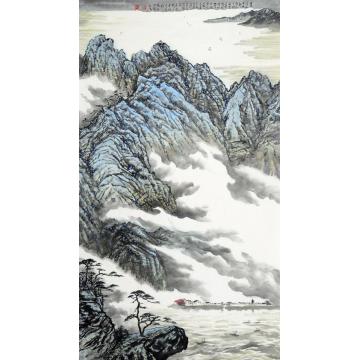 王林森国画山水俯仰天地间字画之家