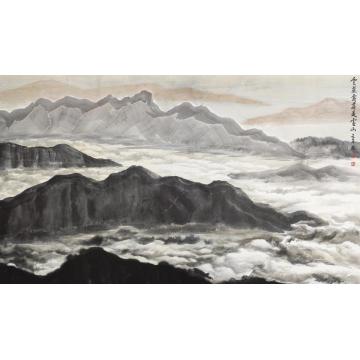 王林森国画山水云蒸霞蔚是灵山字画之家