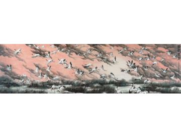 王林森国画花鸟赣鄱腾飞字画之家
