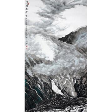 王林森国画山水海螺沟奇观字画之家