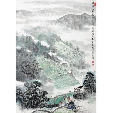 王林森国画人物瑶里茶香字画之家