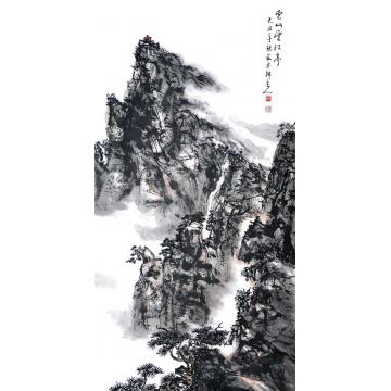 王林森国画山水庐山望江亭字画之家
