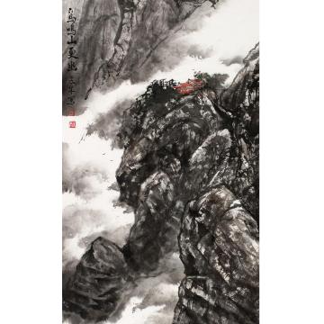 王林森国画山水鸟鸣山更幽字画之家