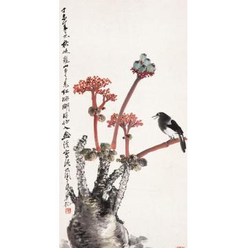 王兰若国画花鸟红珊瑚字画之家