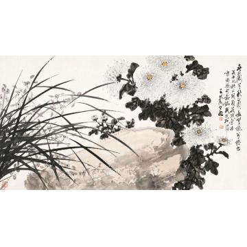 王兰若国画花鸟春兰秋菊字画之家