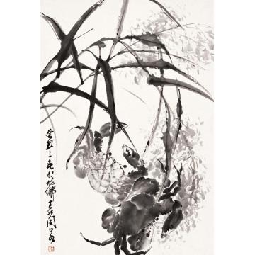 王兰若国画花鸟故园秋蟹字画之家