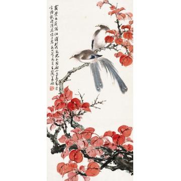 王兰若国画花鸟霜叶如花字画之家
