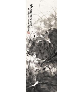 王兰若国画花鸟雨后荷塘香更浓字画之家