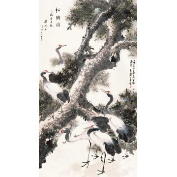 王兰若国画花鸟松鹤图字画之家