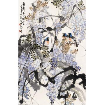王兰若国画花鸟春到鸟能言字画之家