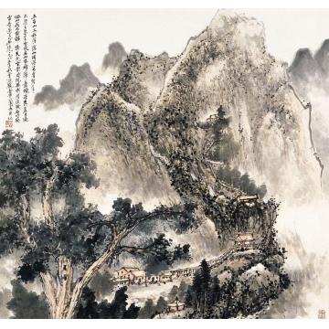 王兰若国画山水五台山字画之家