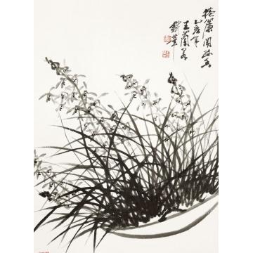 王兰若国画花鸟卷帘闻幽香字画之家