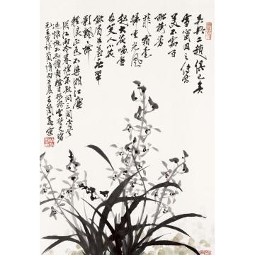 王兰若国画花鸟墨兰字画之家