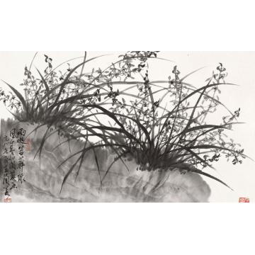 王兰若国画花鸟雨过苔藓绿字画之家