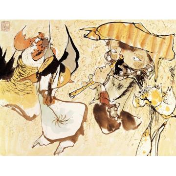 谢申国画人物娃娃字画之家