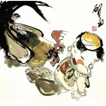 谢申国画人物大吉图字画之家