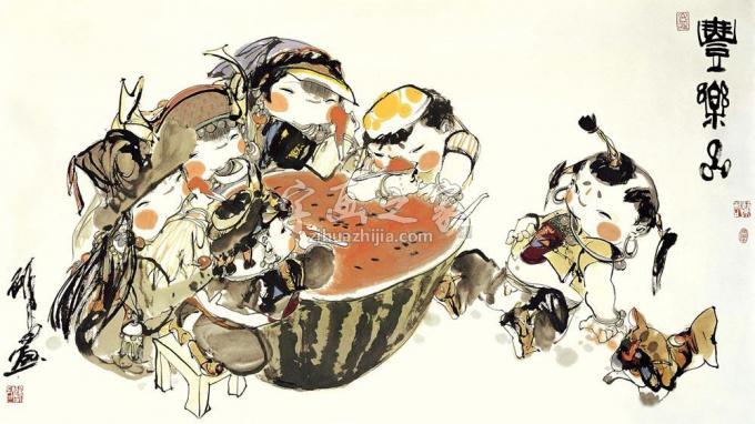 国画家谢申字画之家