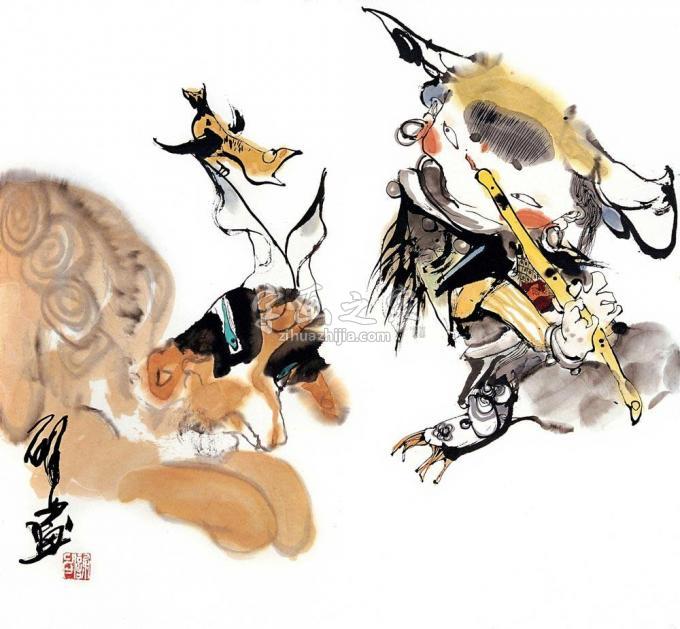 国画家谢申字画之家