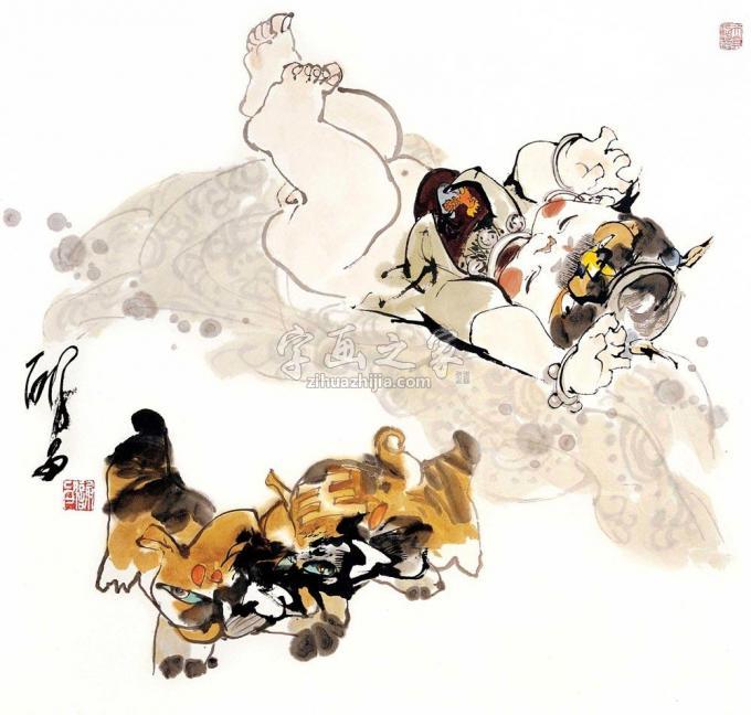 国画家谢申字画之家