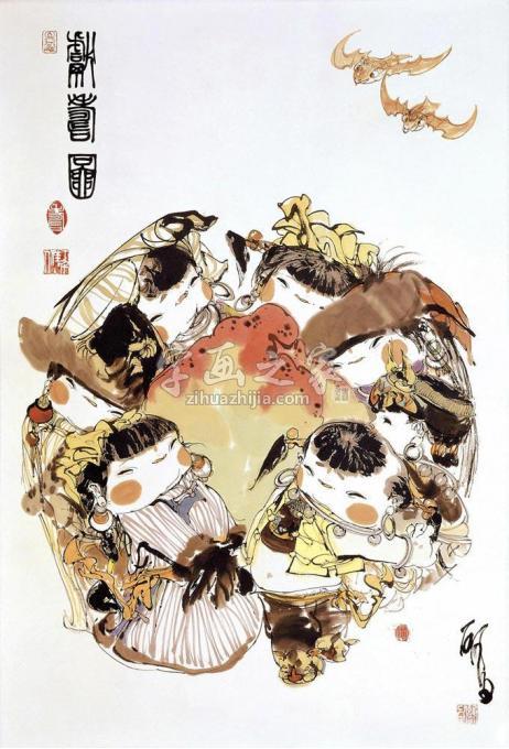 国画家谢申字画之家