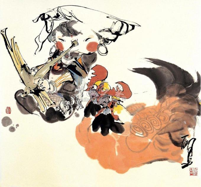 国画家谢申字画之家