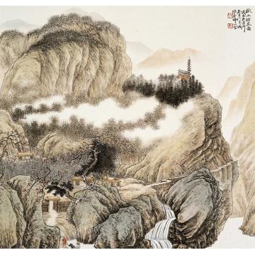 张春晖国画山水无题字画之家
