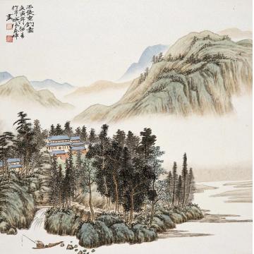张春晖国画山水无题字画之家