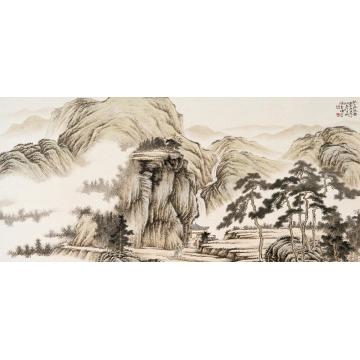 张春晖国画山水无题字画之家