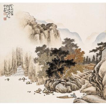 张春晖国画山水无题字画之家