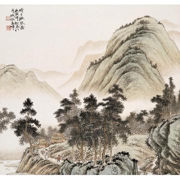 张春晖国画山水无题字画之家