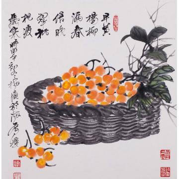 史文集油画静物早黄杨柳漏春信字画之家