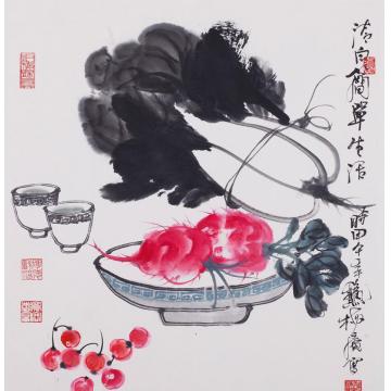 史文集国画花鸟清白简单生活字画之家