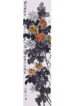 史文集国画花鸟时菊独研花字画之家