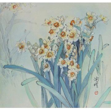 何洵瑶国画花鸟秀麗字画之家