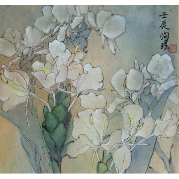 何洵瑶国画花鸟幽香字画之家