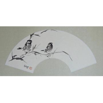 何洵瑶国画花鸟同行字画之家