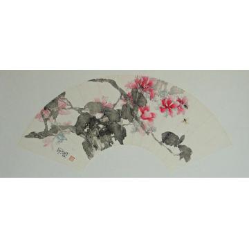 何洵瑶国画花鸟紫荆字画之家