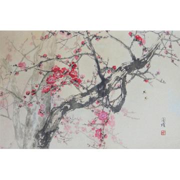 何洵瑶国画花鸟梅影字画之家