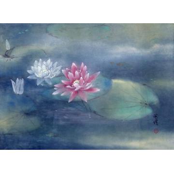 何洵瑶国画花鸟倩影字画之家