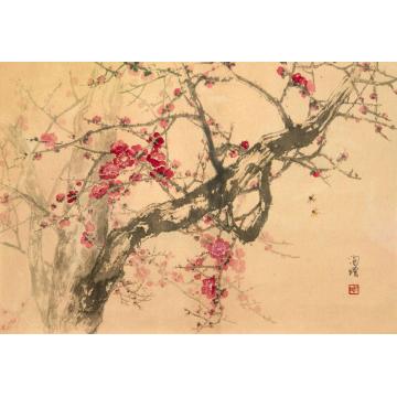 何洵瑶国画花鸟梅影字画之家