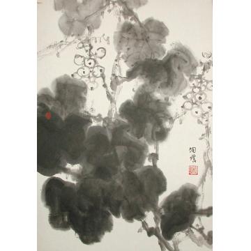 何洵瑶国画花鸟葡萄字画之家