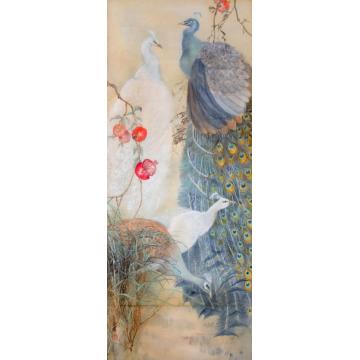 何洵瑶国画花鸟融恰字画之家